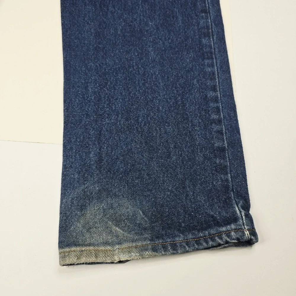 Prison Blues Jeans Mens 35x34 Work Logger Suspender Buttons Made In USA 55220 35
